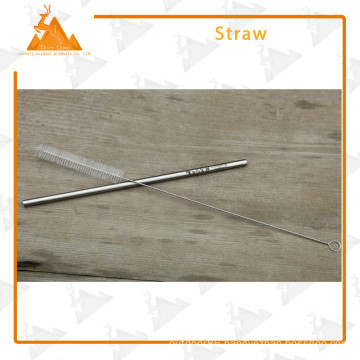 Outdoor Camping Straw New Titanium Straw